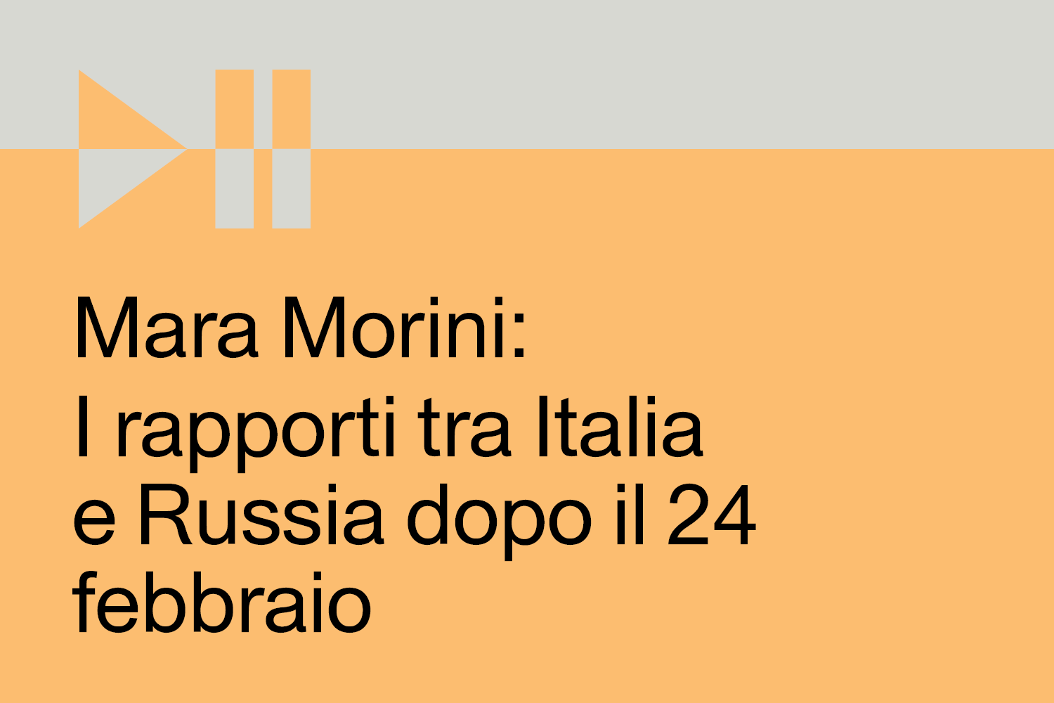Copertina del podcast Mara Morini: I rapporti tra Italia e Russia dopo il 24 febbraio